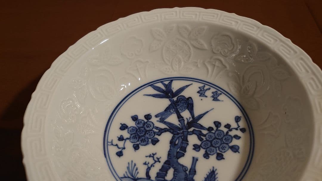 古九谷　九谷焼　菓子鉢　色絵　華の図　柿右衛門　１客