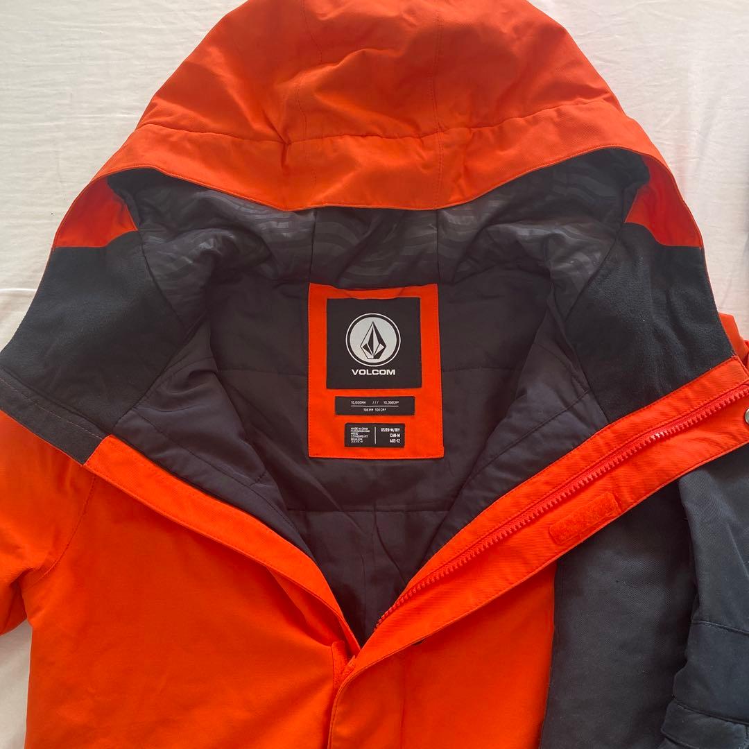 VOLCOM オレンジ スキーウェア 上下セット　Mサイズ　140