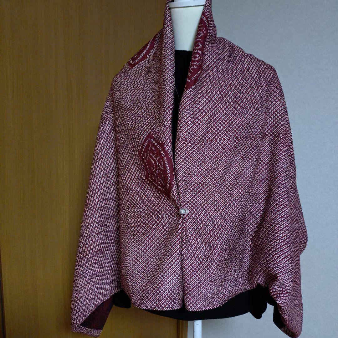 モ*ミ様 【着物リメイク】大判モモンガコート　リバーシブル　3way 　和洋　黒