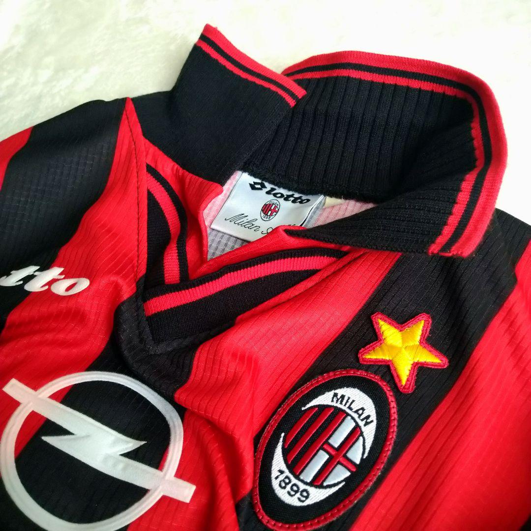 【美品】ACミラン Lotto ユニフォーム ３番 マルディーニ opel