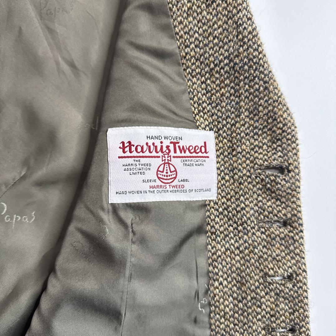 【美品】Papas パパス　ハリスツイード　ベスト　M