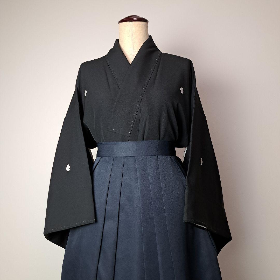 弓道 和服 審査 着物 洗える着物 黒紋付