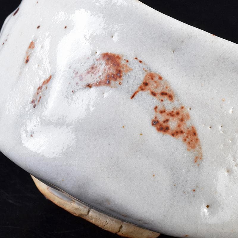 ツッチー　加藤唐九郎　一無斎作　広沢銘　志野茶碗　共箱　M　R7560