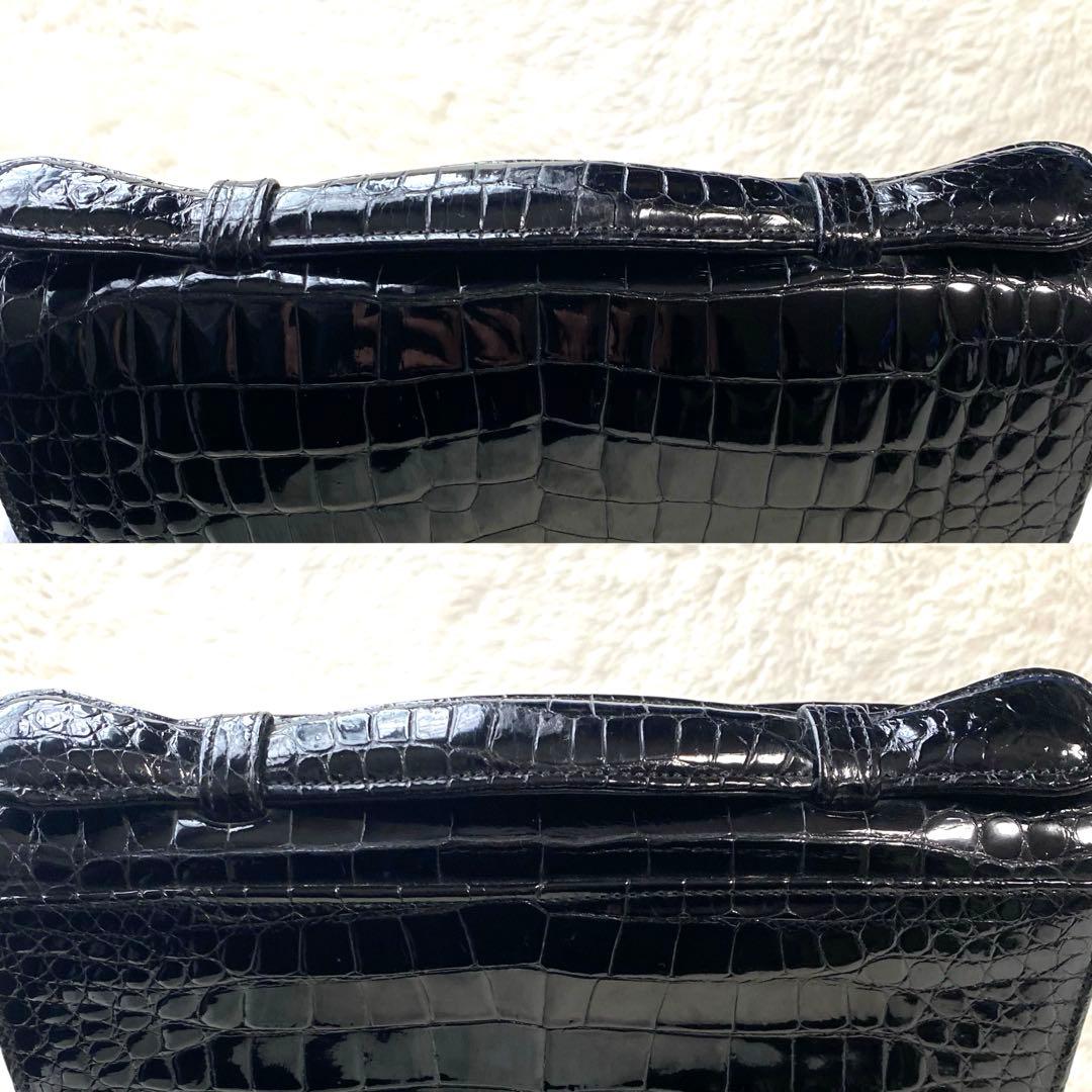 【Nari】✨高級✨amiet アミエット　クロコダイル　ビジネスバッグ
