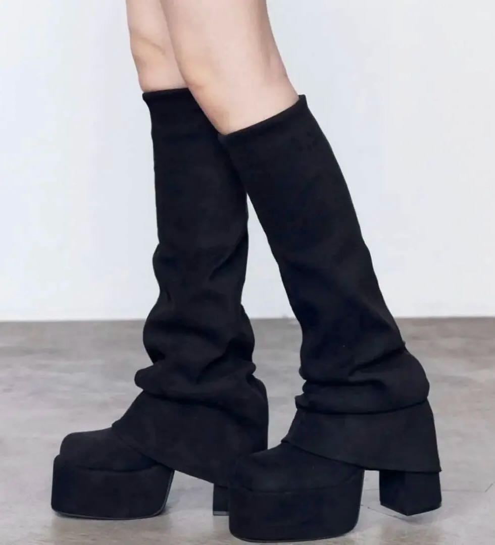 ★美品★ 【EMODA】 ルーズフレアカバーフィットブーツ