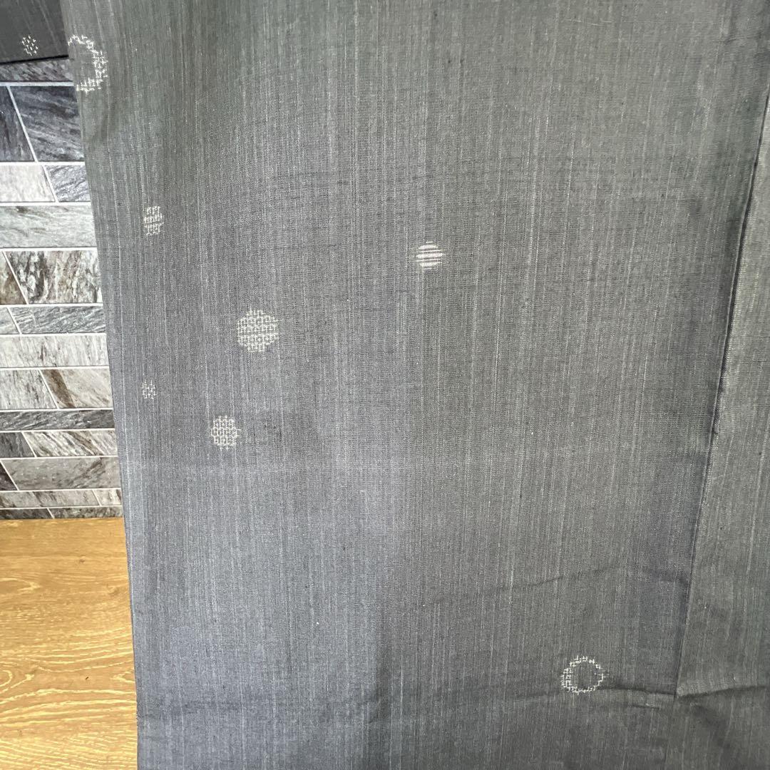 【未着用】特撰真綿結城紬　奥順謹製　証紙あり　はたおり娘　本湯通し　槌打ち　絣