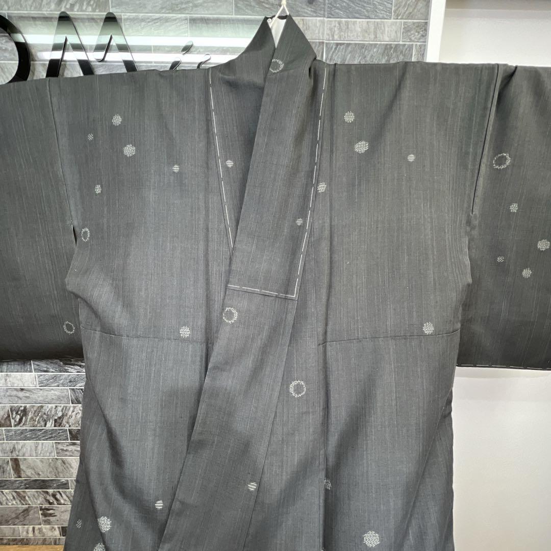 【未着用】特撰真綿結城紬　奥順謹製　証紙あり　はたおり娘　本湯通し　槌打ち　絣