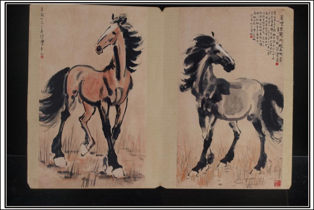 中国近時代の古本　絵冊　書籍　肉筆絵　激安骨董品 DE246C9-2