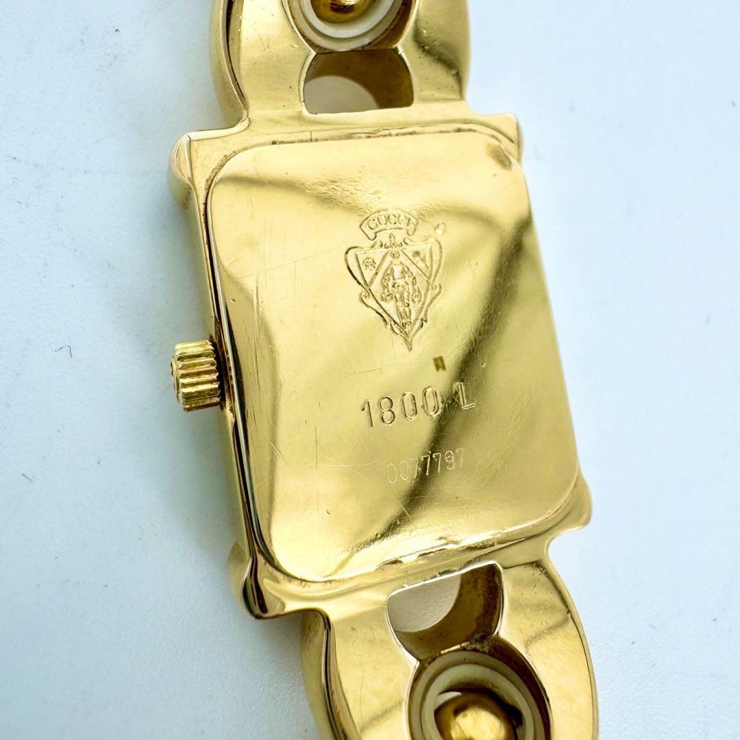 【付属品完備】GUCCI 1800L ゴールド チェンジベルト 腕時計