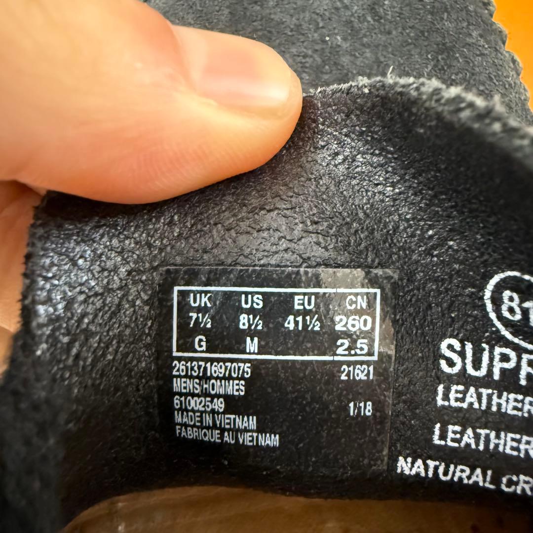 靴 supreme clarks weaver uk7.5