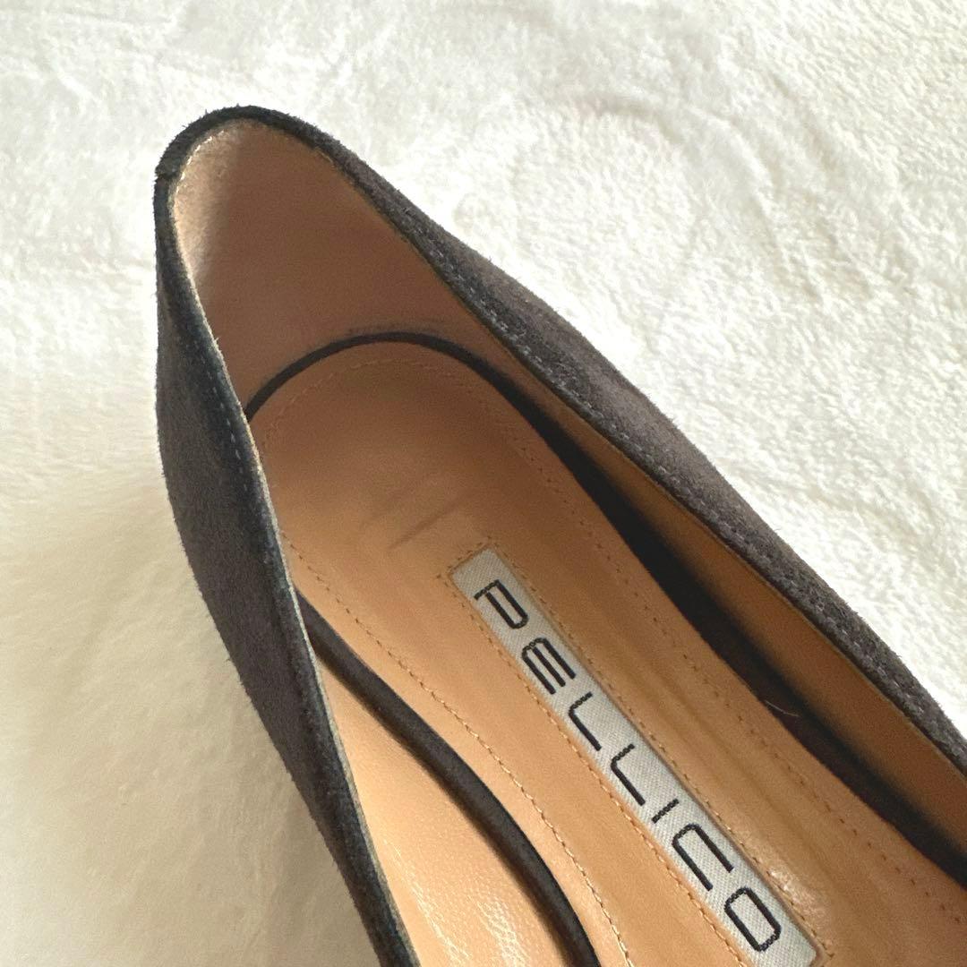 【PELLICO】ペリーコ アネッリ スウェード フラットパンプス 34.5