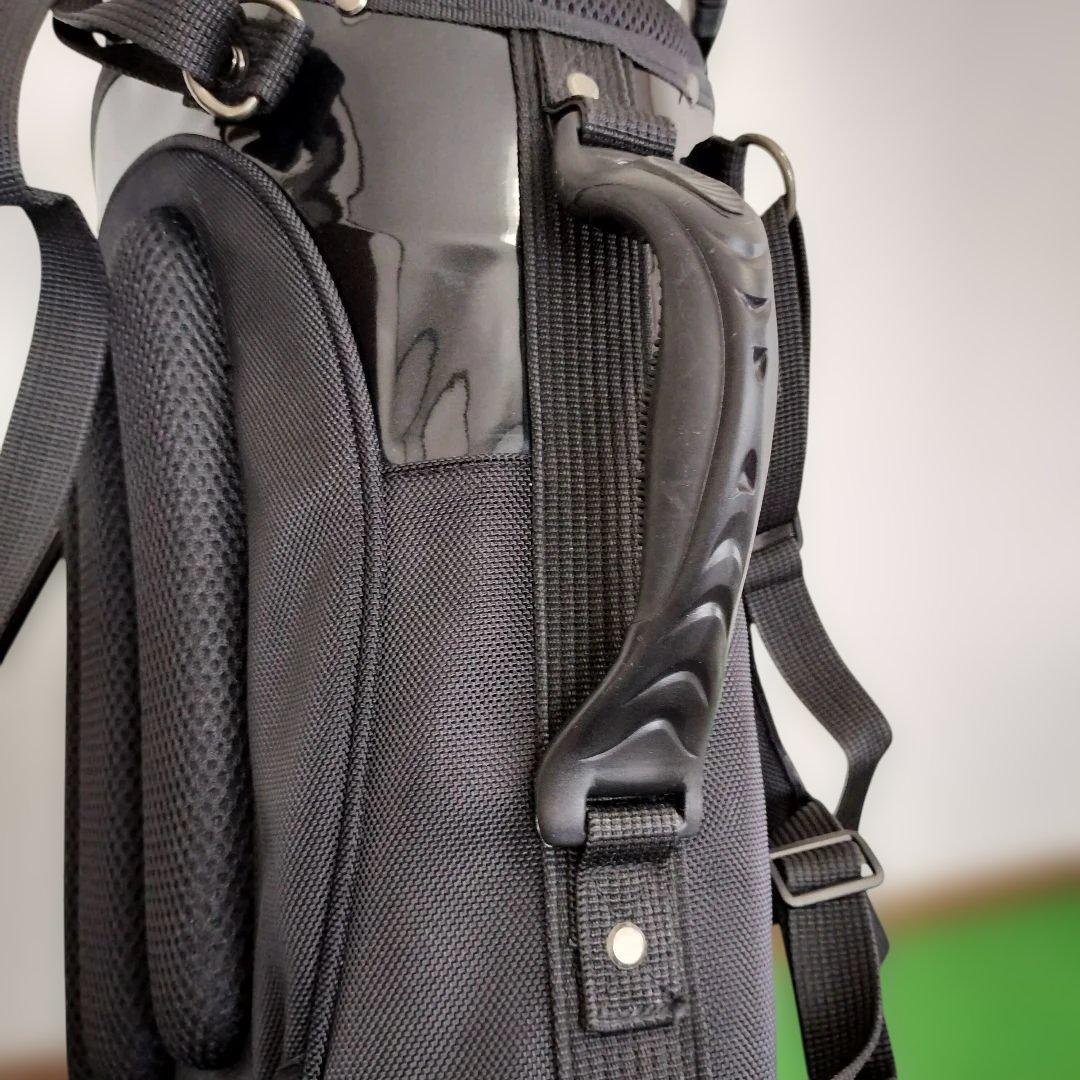   ゴルフ キャディバッグ スタンド式 ブラック