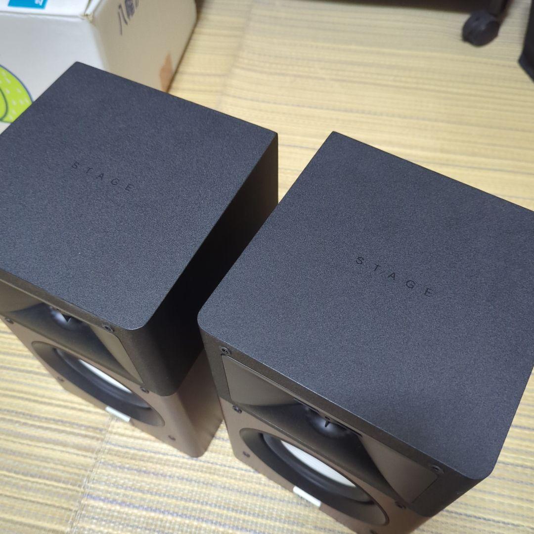 【美品】JBL STAGE A120 W ブックシェルフスピーカー　ウッド