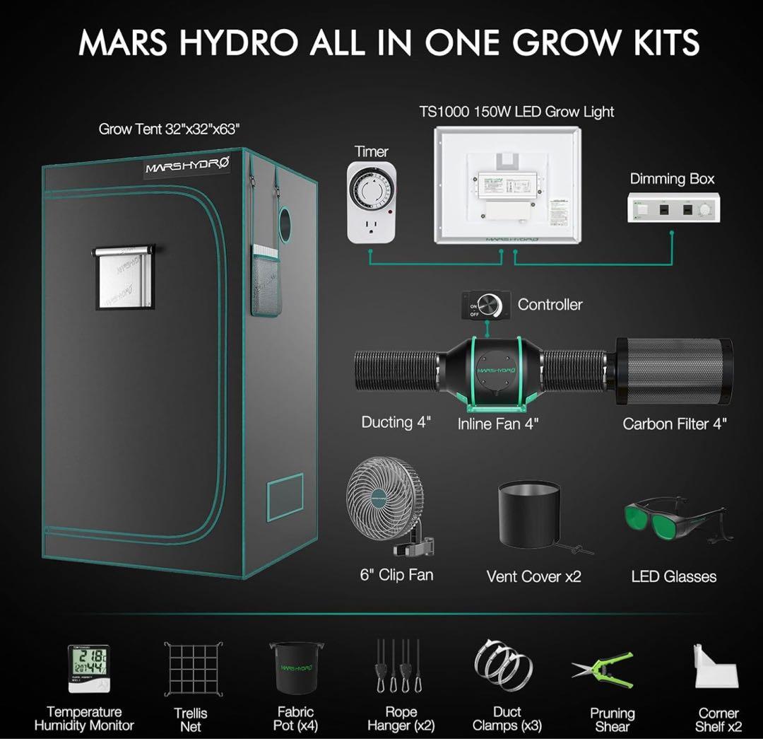 MARS HYDRO ts-1000 テント ダクトファン 【正規代理店】