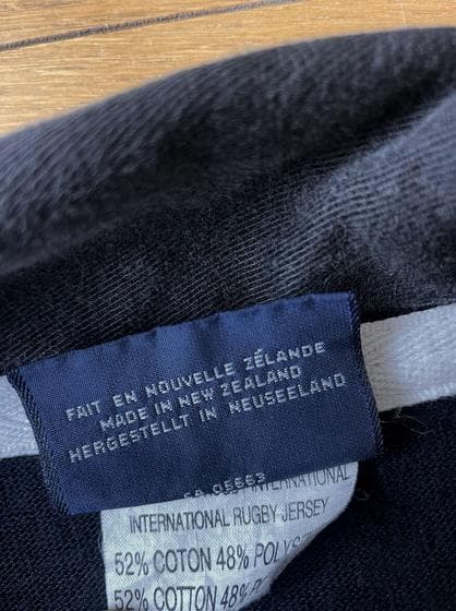 90s Canterburyカンタベリー 黒 L 無地 ブランク ラグビーシャツ