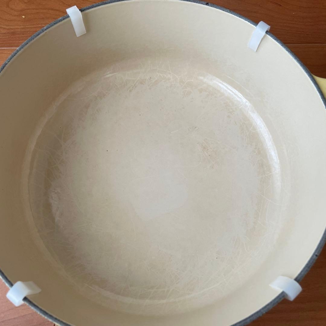 LE CREUSET 両手鍋 24cm イエロー