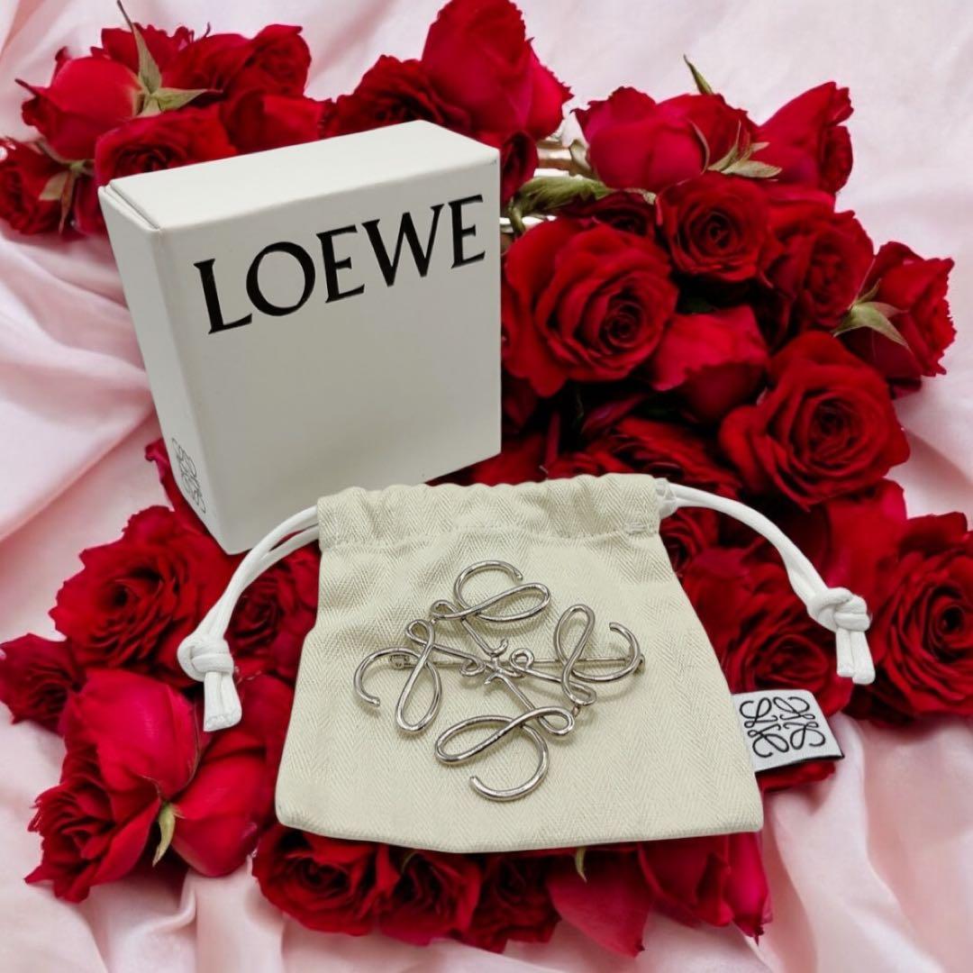 美品✨【LOEWE】 ロエベ アナグラム ブローチ 正規　箱・保存袋あり