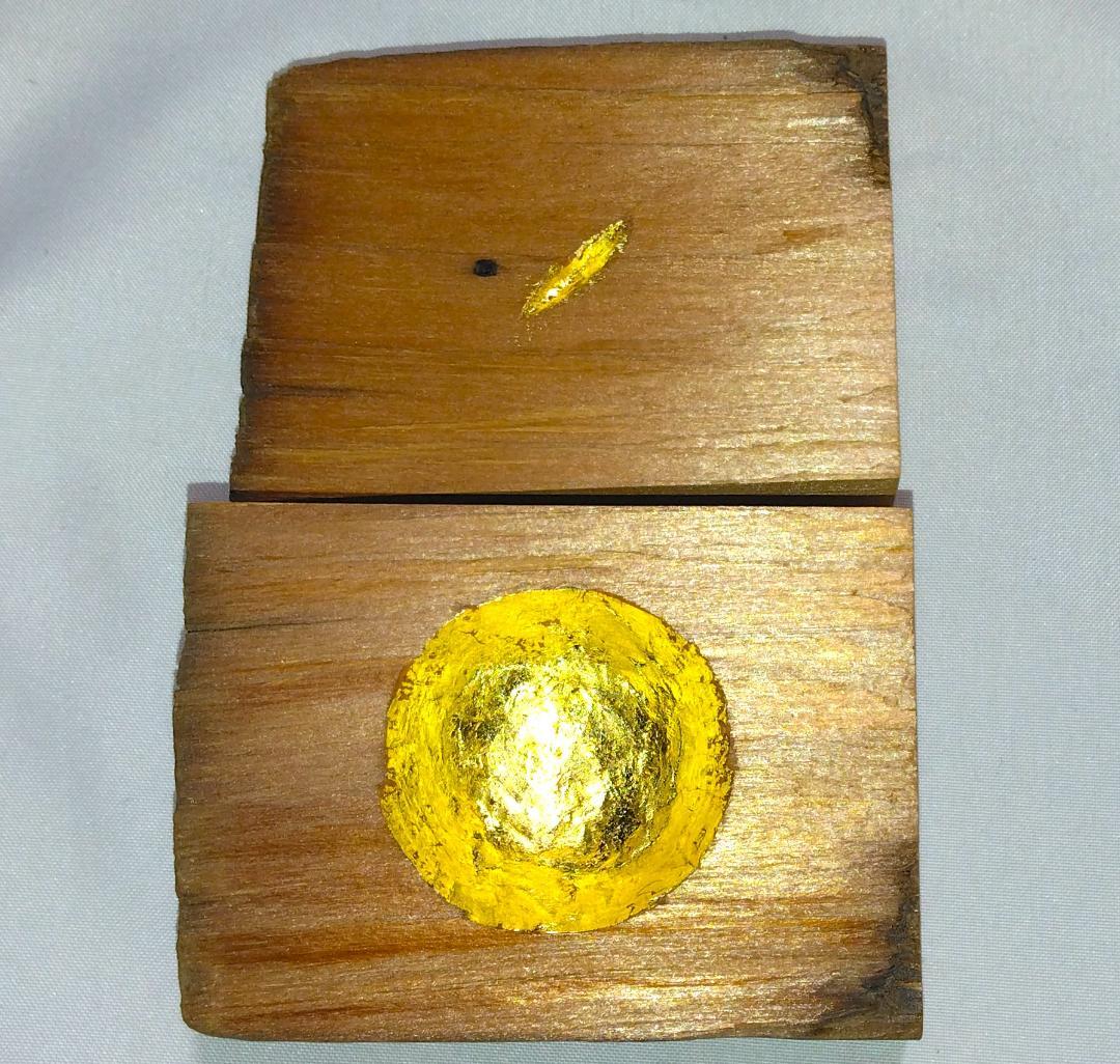 茶道具　法隆寺古材香合　法隆寺修復古材香合　骨董　美品！！