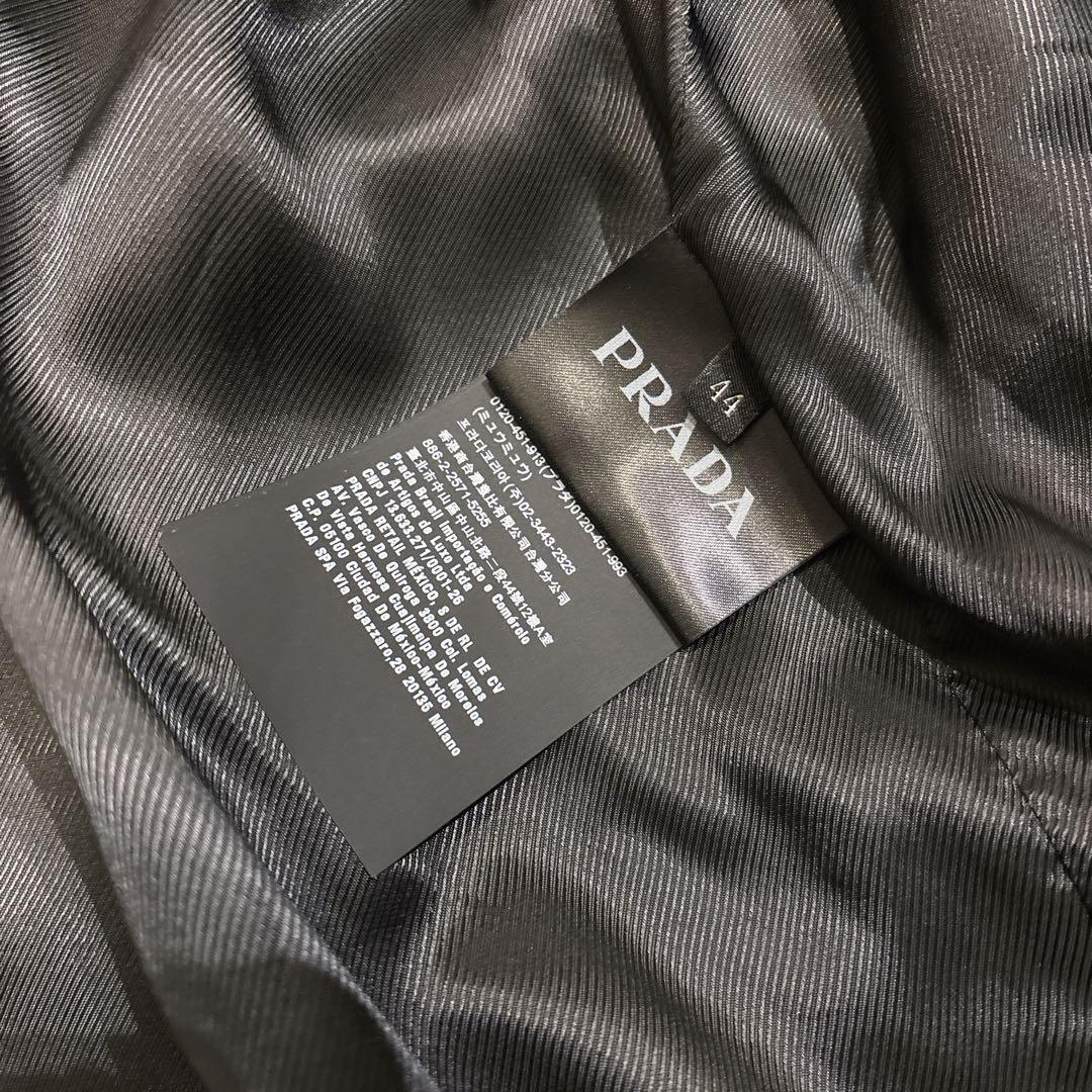 PRADA プラダ ナイロン ボンバージャケット ブラック　三角ロゴ