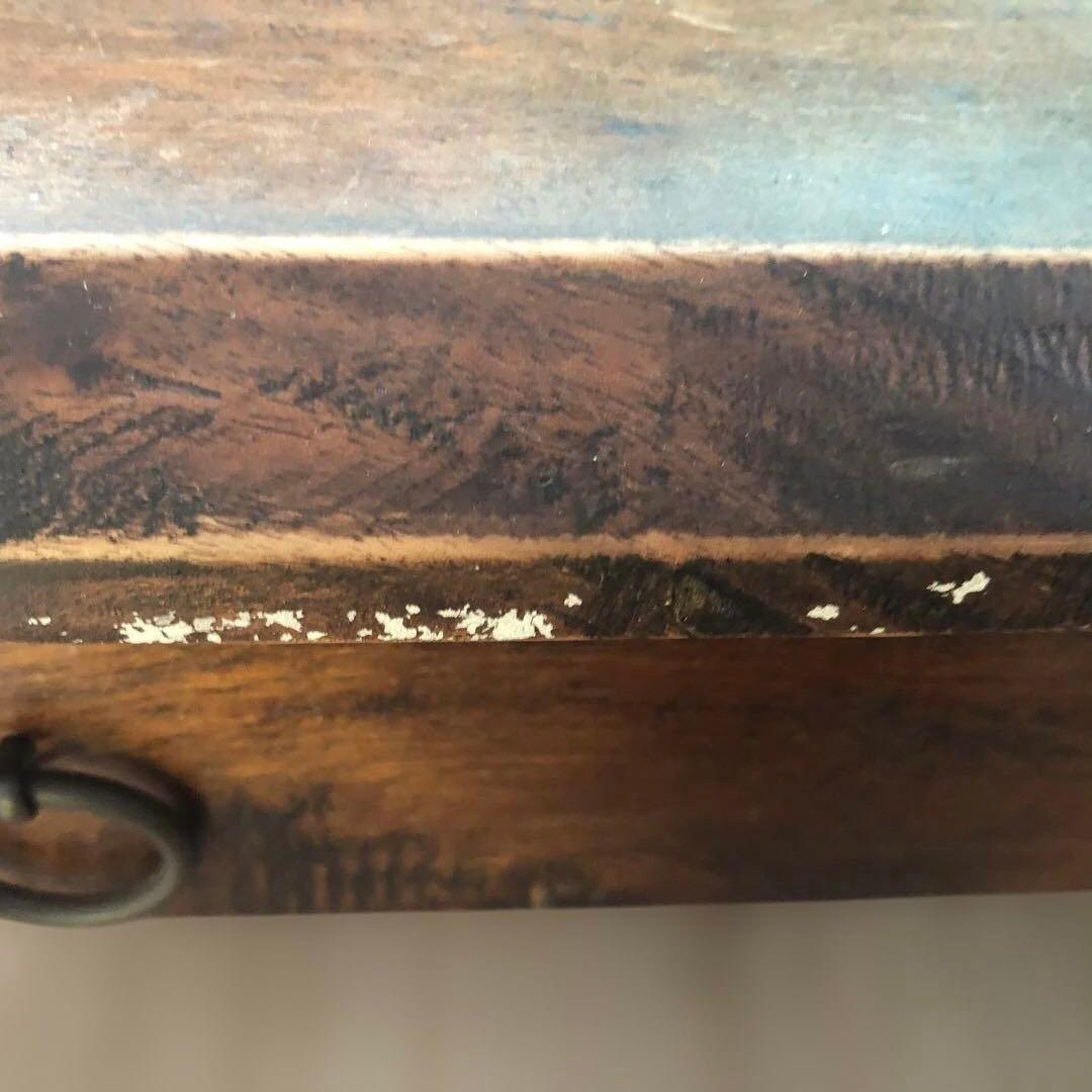 送料込　B-COMPANY バンブーガラステーブル　⭐︎直接お渡し歓迎