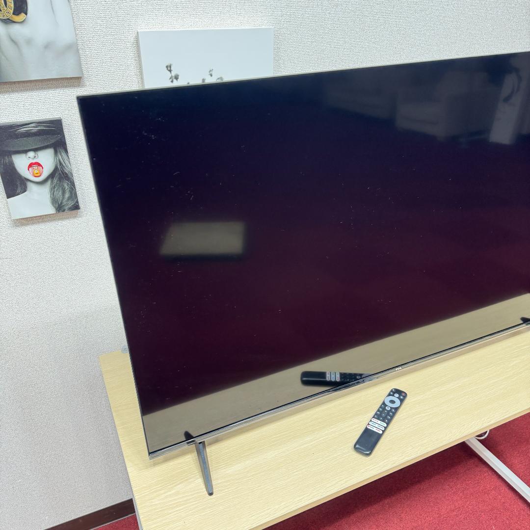 東京23区送料無料　美品TCLチューナーレステレビ　2024年製50型