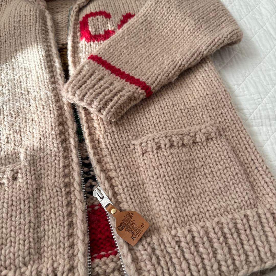 ぼさぼさ様KANATA/カナタカウチン　カリフォルニア州旗モデルB　beige