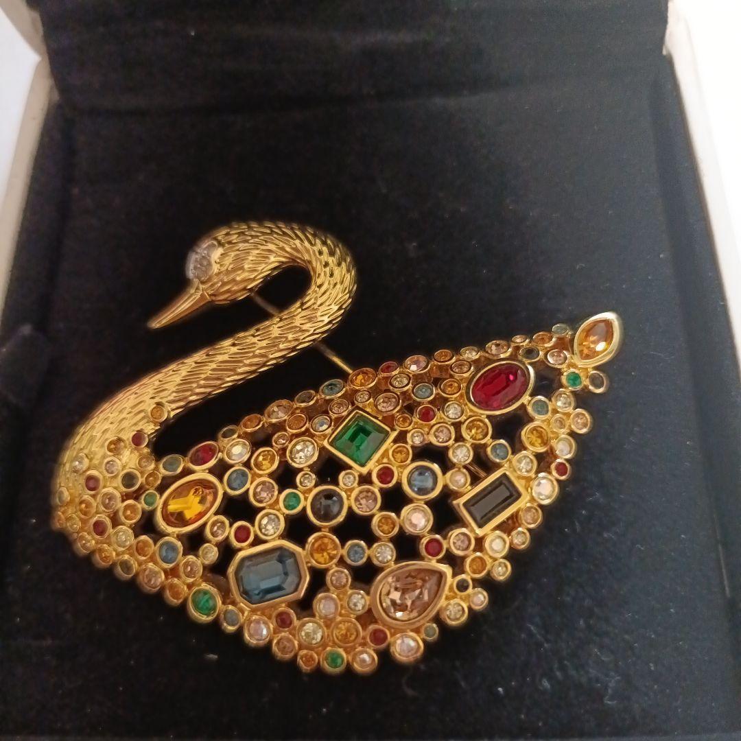 スワロフスキー SCS会員限定品 100周年 スワン ブローチ