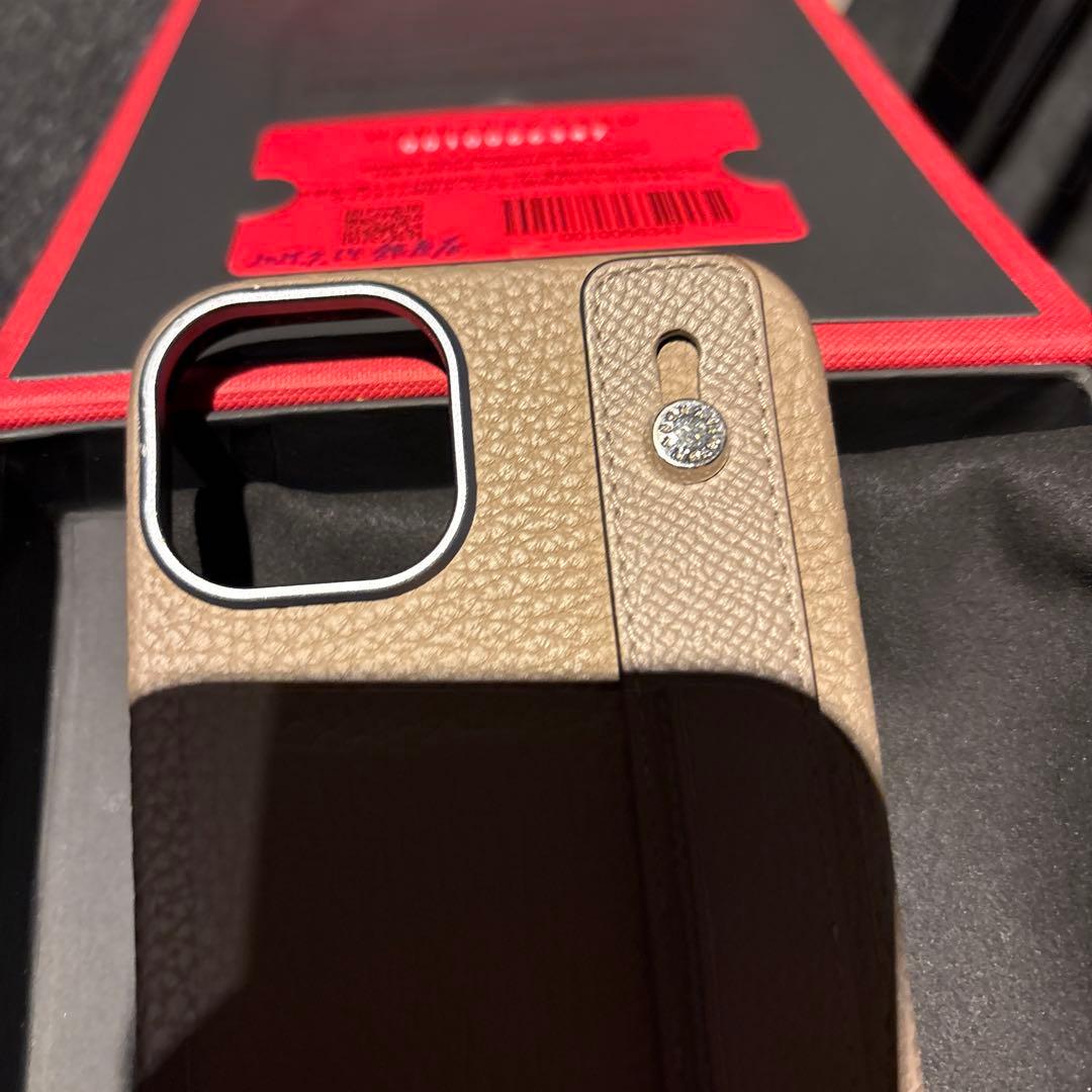 BONAVENTURA ベージュ レザー iPhone15plusケース