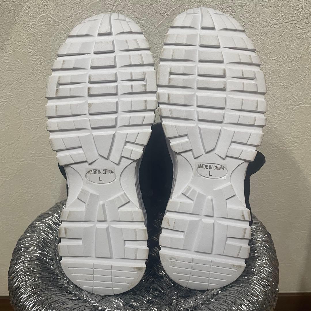 &LOVE 厚底 ビジュー もこもこ スニーカーブーツ　ゴージャス　L