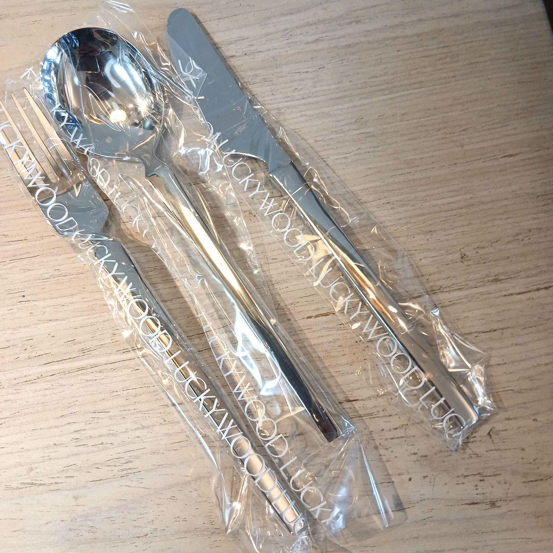 LUCKY WOOD　カトラリーセット　ステンレス18-12　全51点