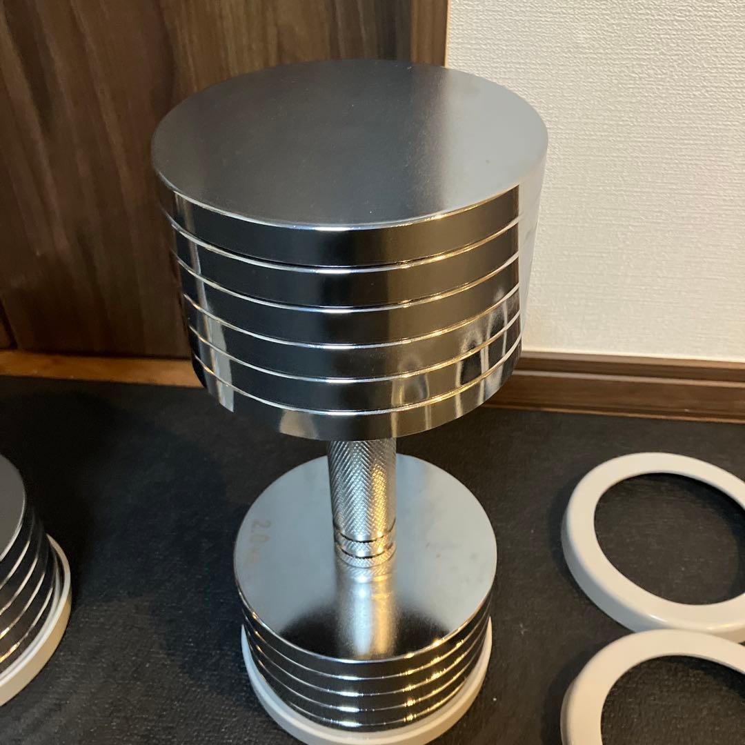 【直接引取り】Northdeerダンベル25kg×2個クロームメッキ