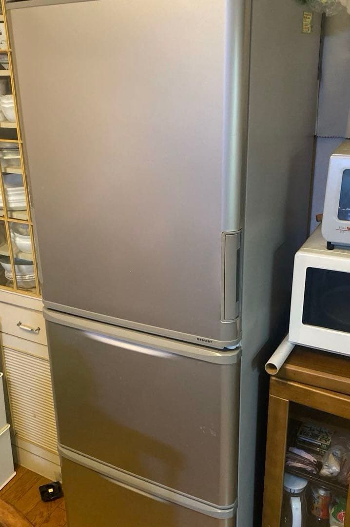 【ジャンク品】SHARP ノンフロン冷凍冷蔵庫 SJ-W352D-N