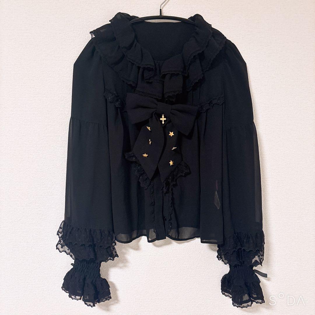 Angelic Pretty/Milky Crossブラウスblack