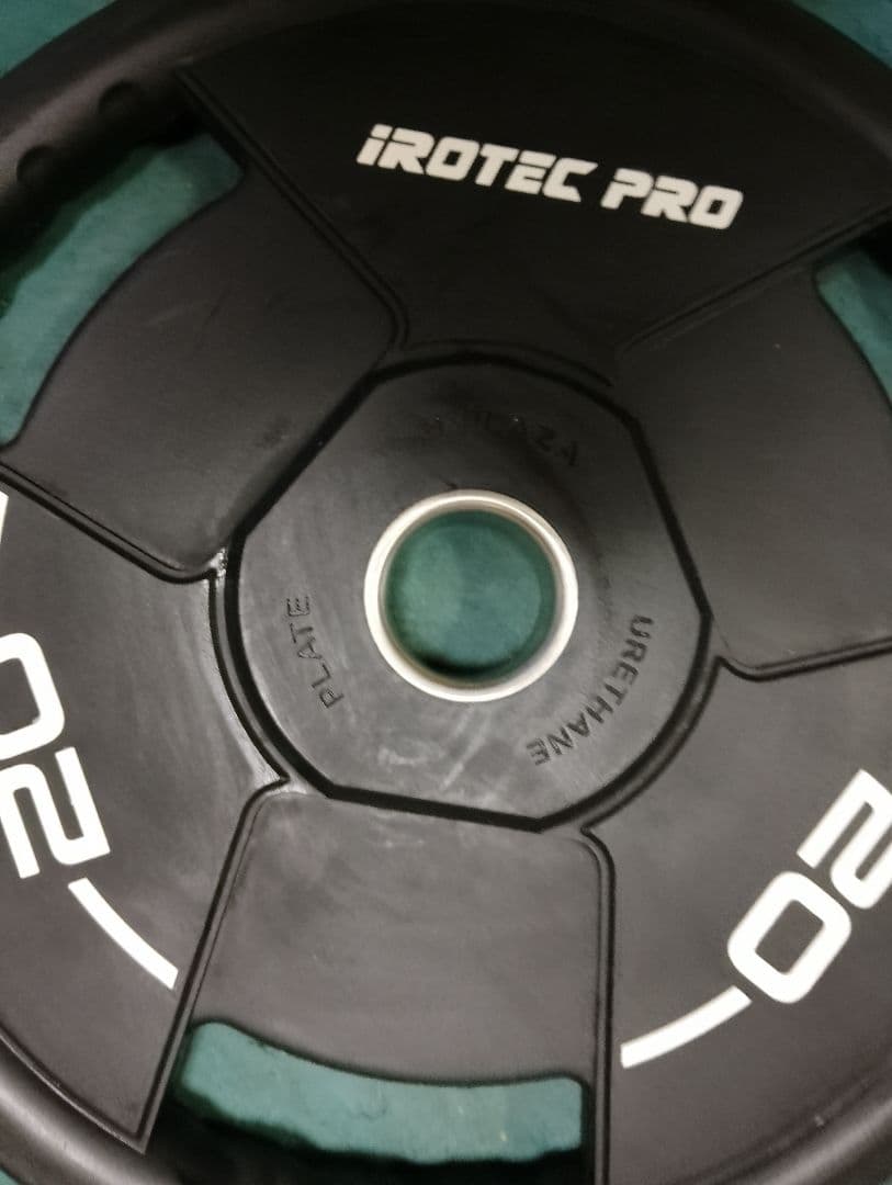 美品　アイロテック 20kgプレート 2枚 ウレタンプレート