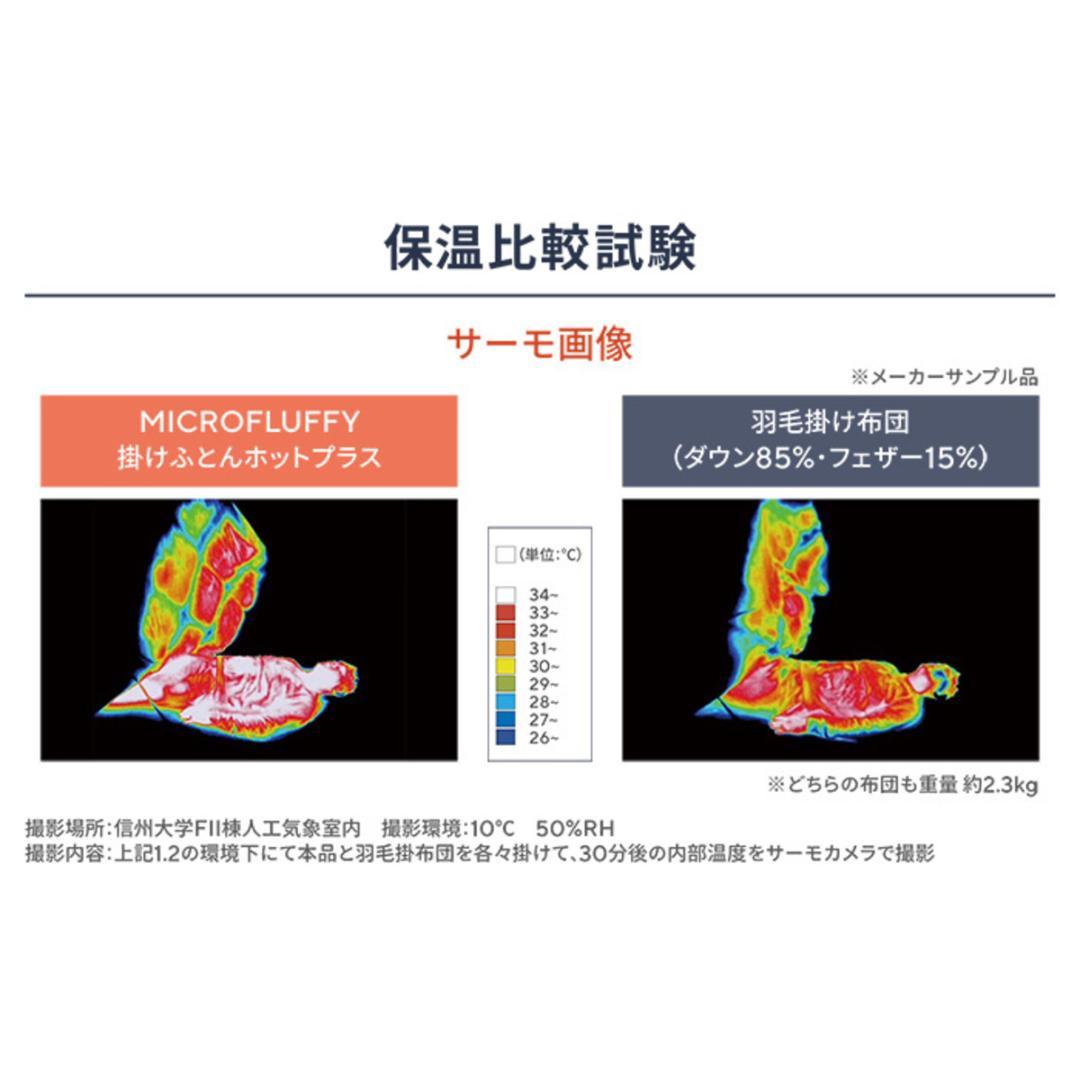 マイクロフラッフィー 掛けふとんホットプラス［ダブル］モカ／テイジン