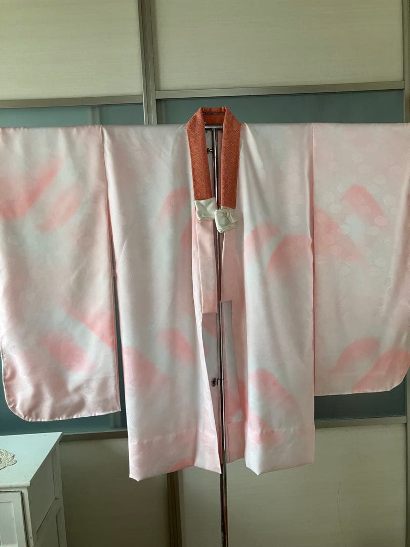 ご予約品 藤娘きぬたや反物より 七五三　四身祝い着　振袖と同誂え長襦袢セット