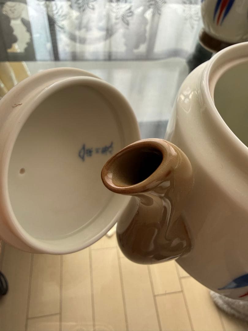 陶器製急須と湯呑みセット