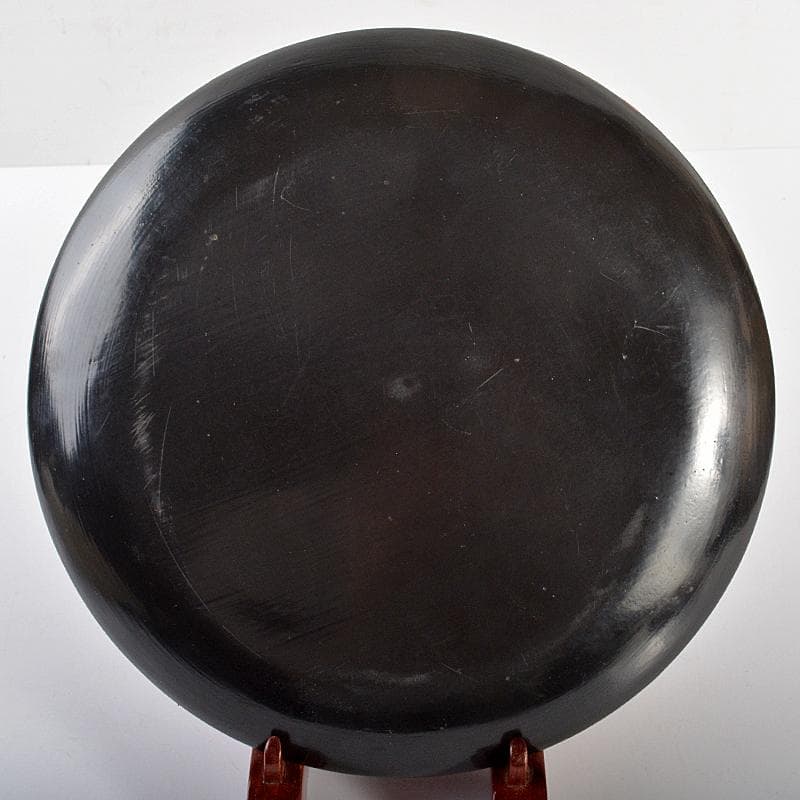 中国　剔紅　堆朱　山水楼閣文盤　飾皿　U　R6720