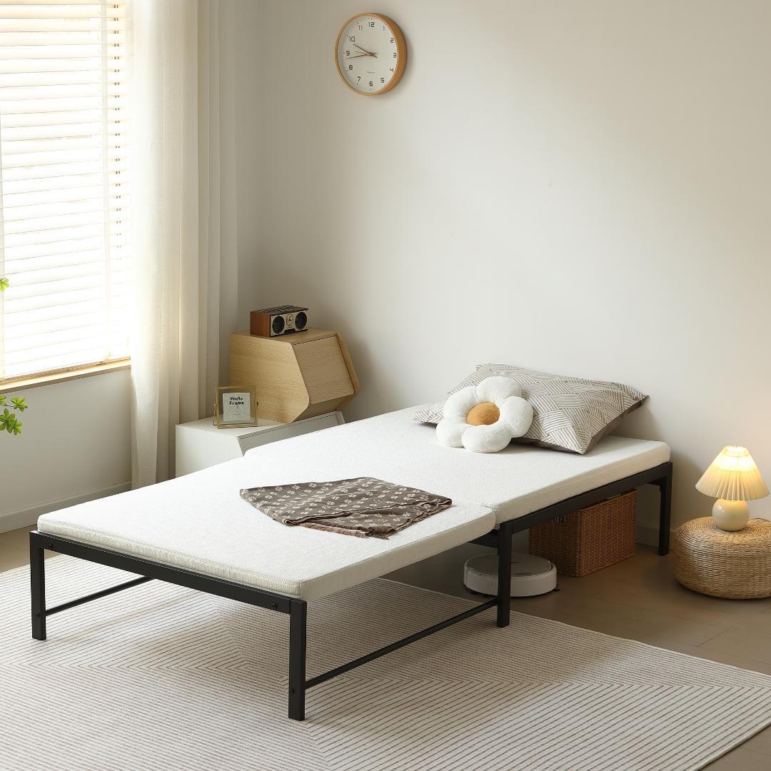 ディベッドソファベッド シングル パイプベッド伸長式ベッド ベッドフレーム 伸縮