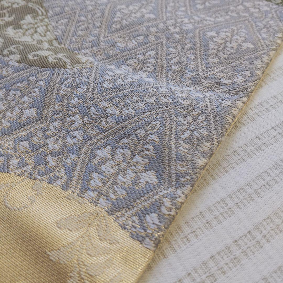 【袋帯】上品ゴールドベージュ＊道長取り/パステル/お茶席/Obi/Vintage