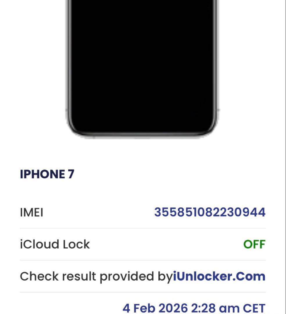 【整備品】iPhone7 128GB ブラック SIMフリー バッテリー交換済
