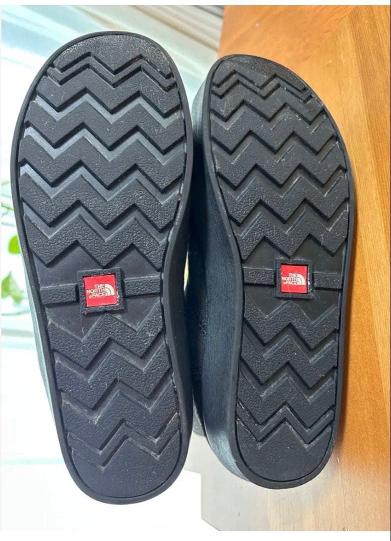 使用浅美品ノースフェイス ウィンターキャンプブーツNF51995ブラック25cm