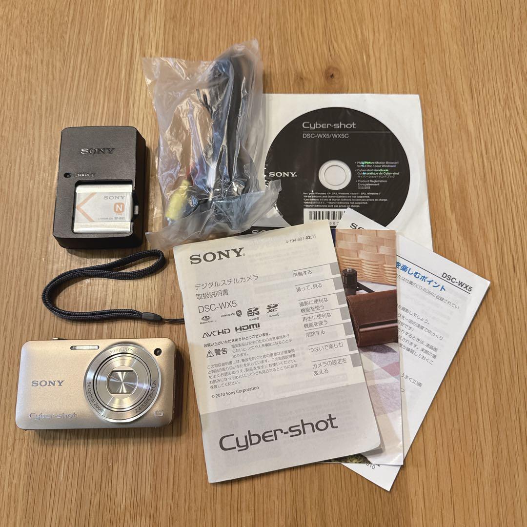 【美品】SONY Cyber-shot DSC-WX5 ゴールド