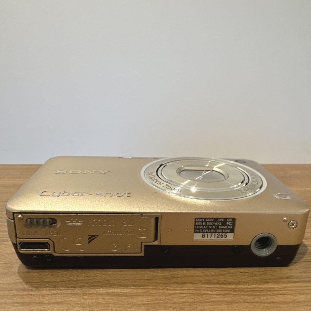 【美品】SONY Cyber-shot DSC-WX5 ゴールド