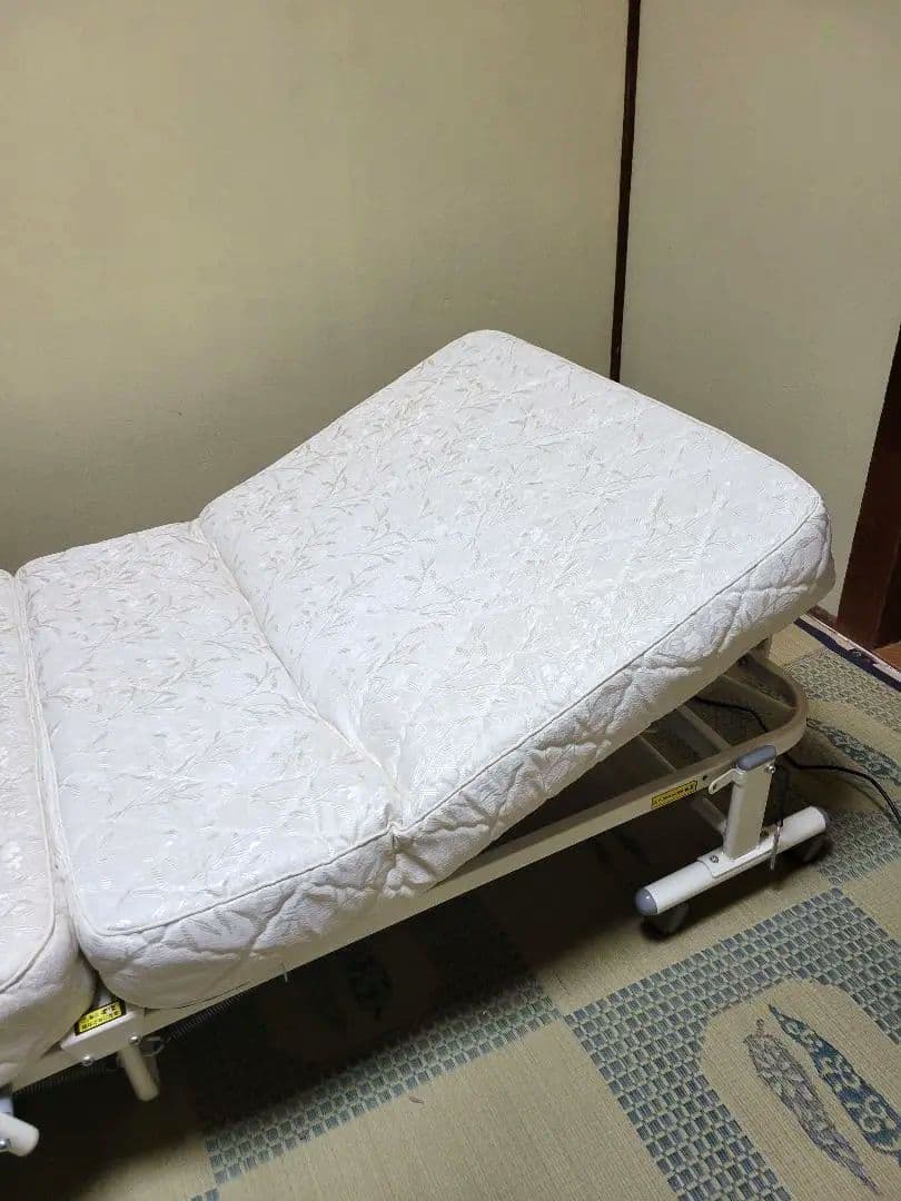 折りたたみ電動ベッド / シングルサイズ / ホワイト