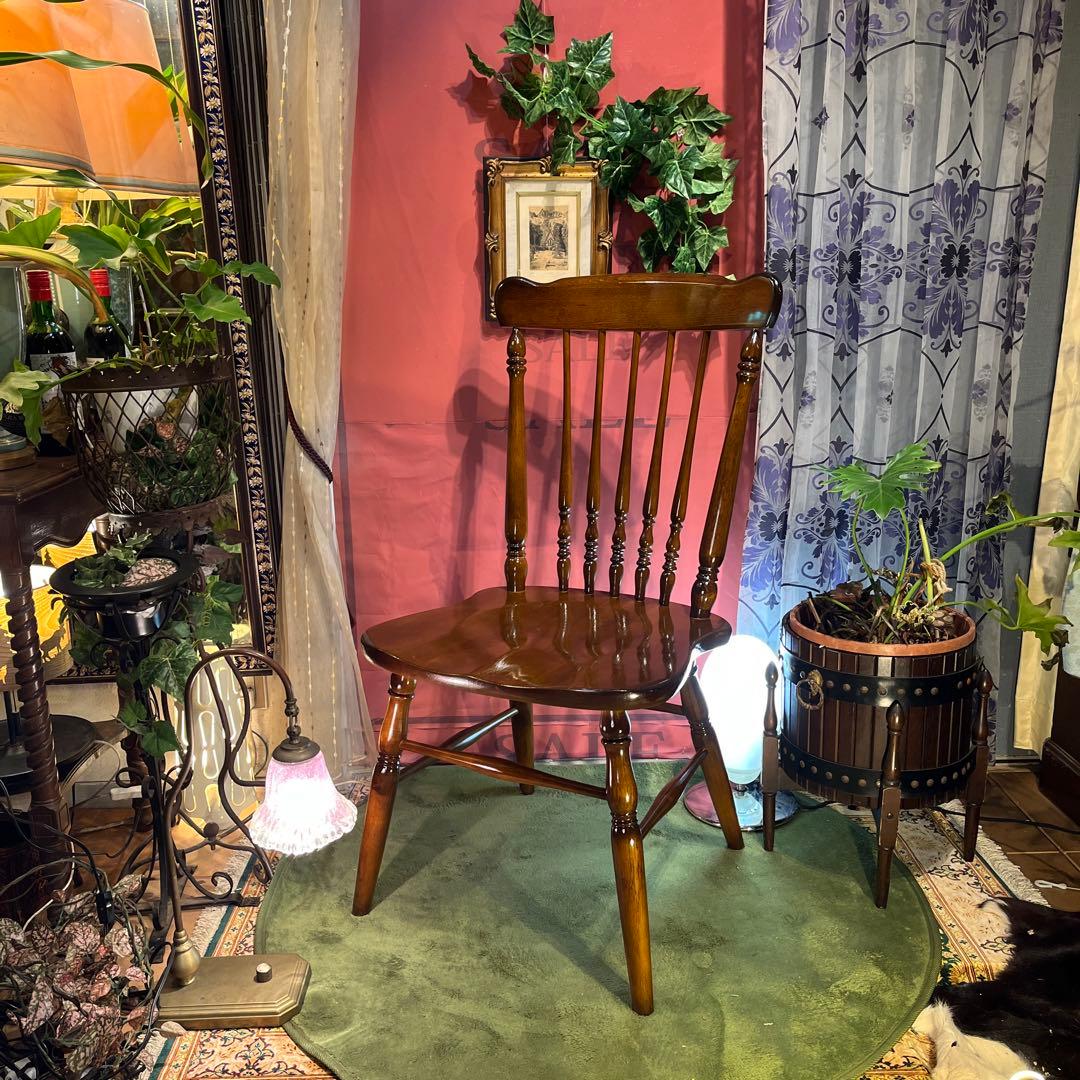 L ４　 カリモクヴィンテージ スピンドルチェア　コロニアル ウィンザー