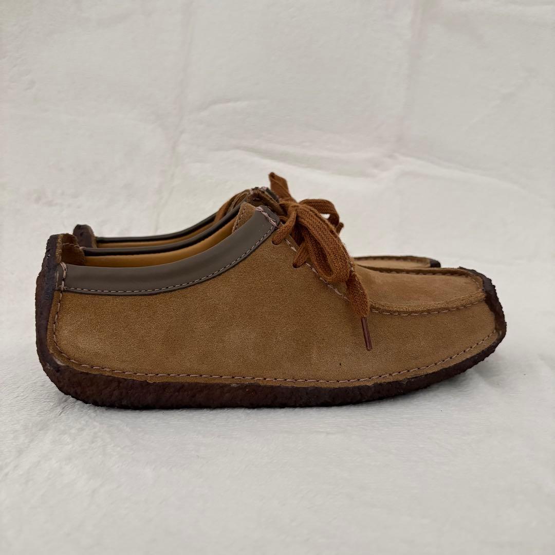 美品✨クラークス ナタリー オークウッド スエード ベージュ モカシン 24cm