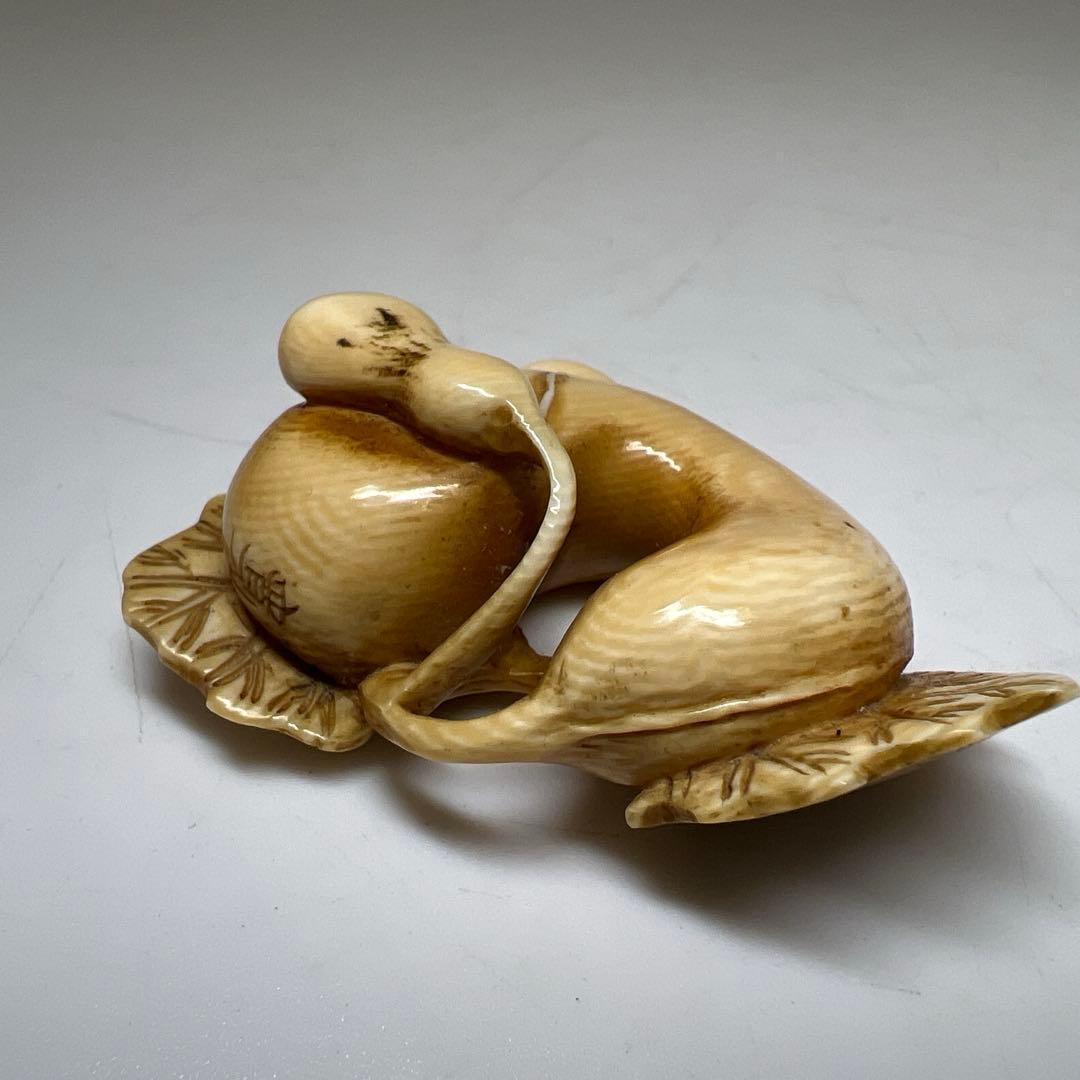 寛在銘　極上ヘチマ根付　30g 東Y8-0114☆2F