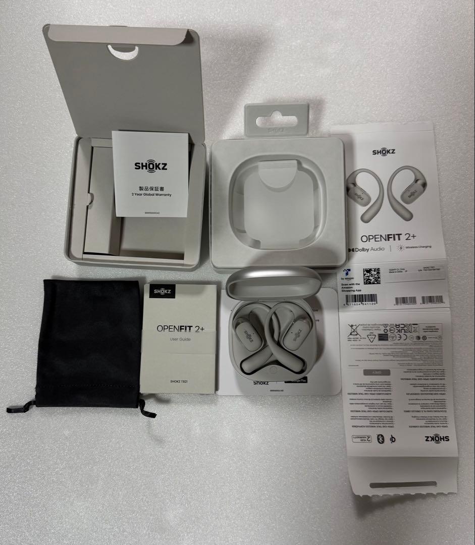 Shokz OPENFIT 2+ ワイヤレスイヤホン