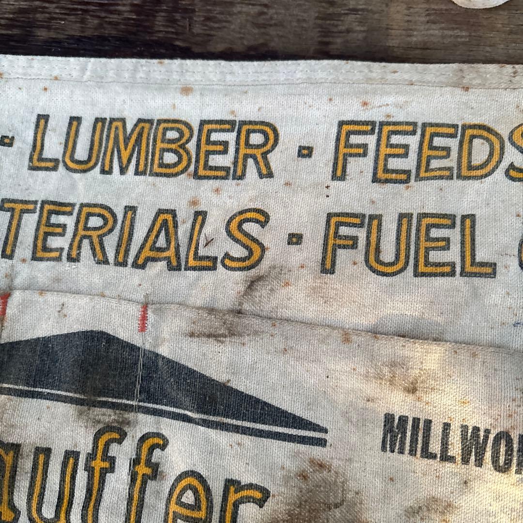 アメリカ ヴィンテージ ワークエプロン Stauffer 当時物